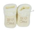 PetitVillain | Kousen/Slofjes Met Omslag Oma/Opa Ecru One Size 