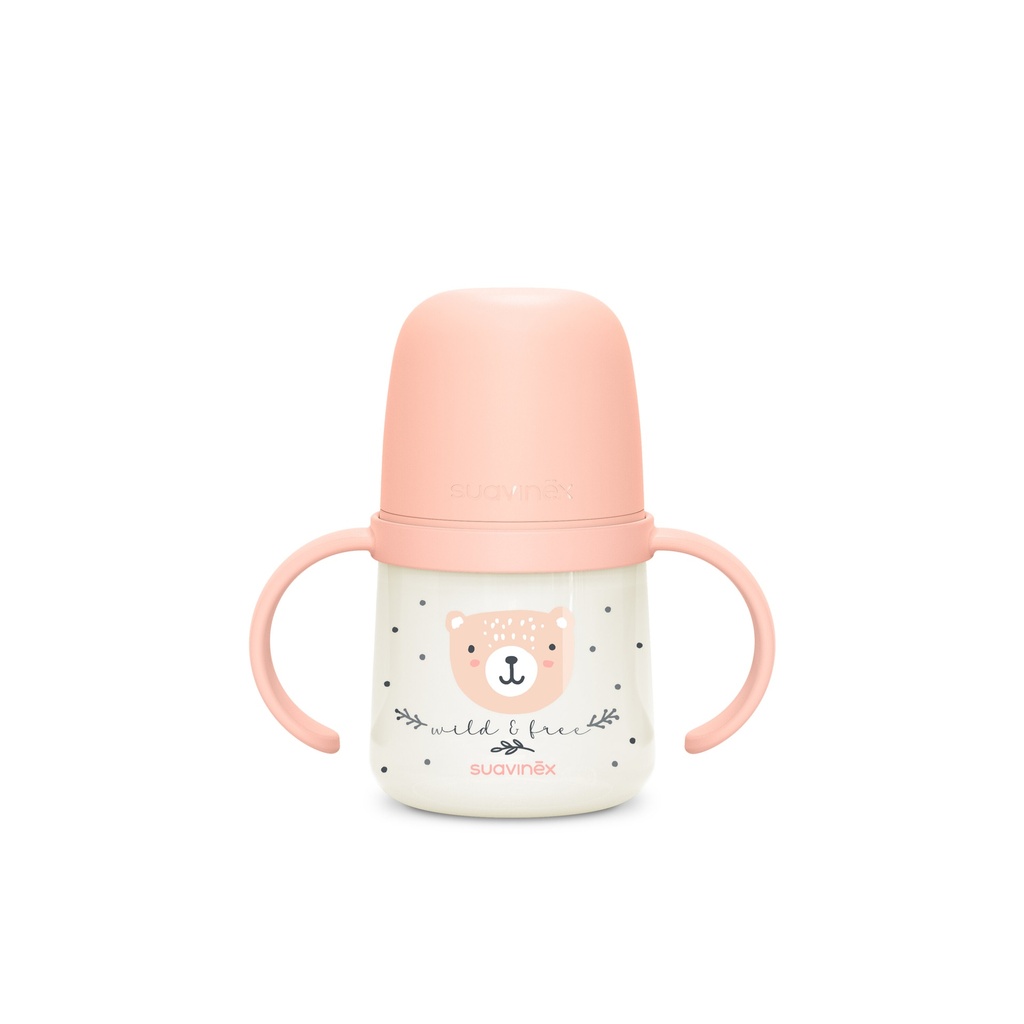Suavinex | Drinkfles Night & Day Wild&Free Roze 150ml +6M