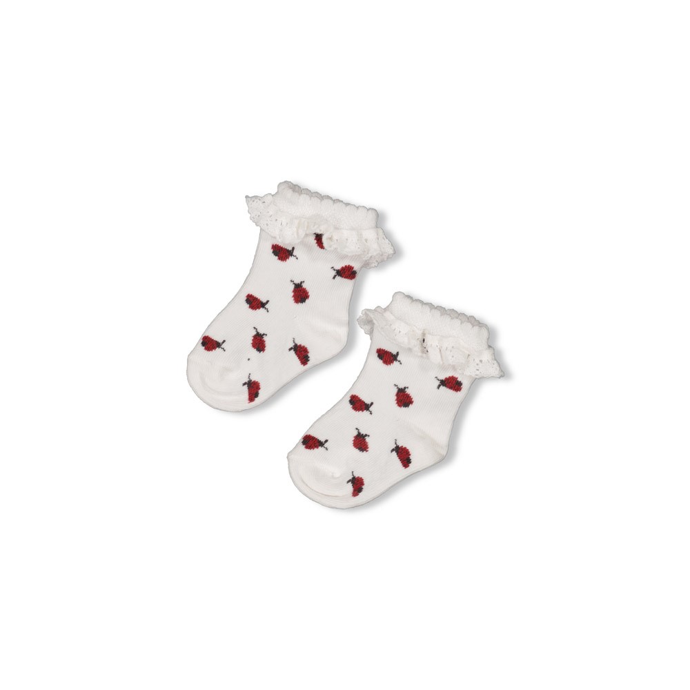 Feetje | Kousen Girls Ladybug Off White