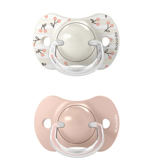 Suavinex | Fopspeen Birdies SXPRO Siliconen Roze 0/6m 2-pack 