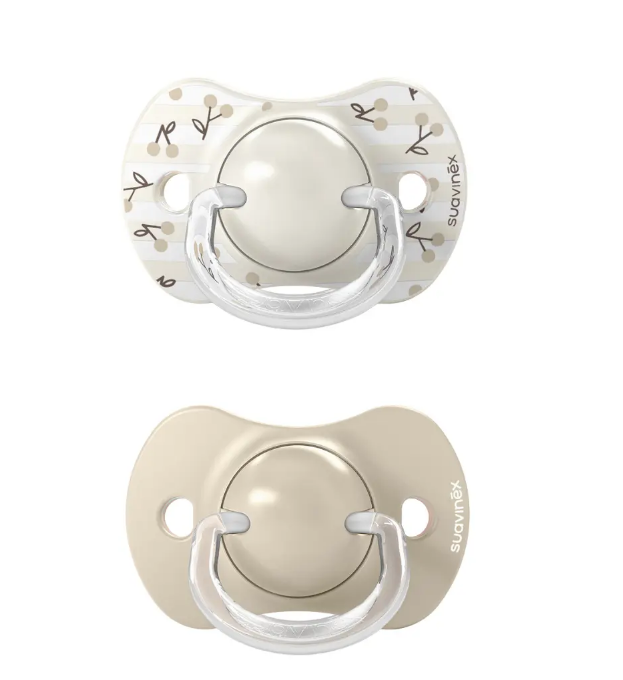Suavinex | Fopspeen Birdies Siliconen SXPRO Beige 0/6M 2-pack 