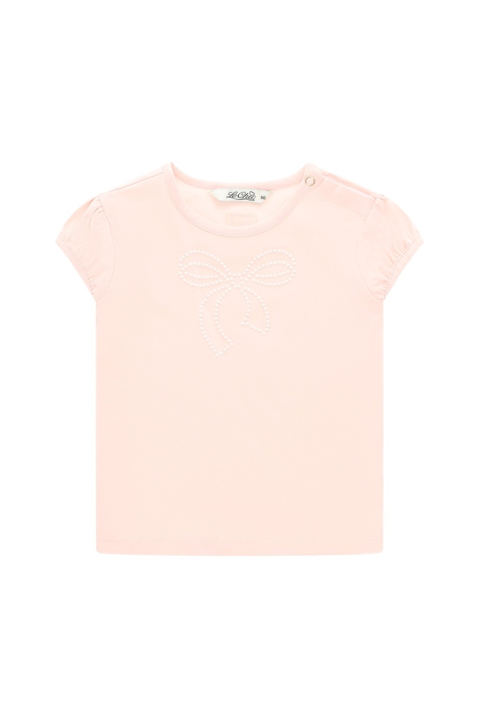 Le Chic | T-Shirt Girls Noki Pearly Bow Pink Symphony 