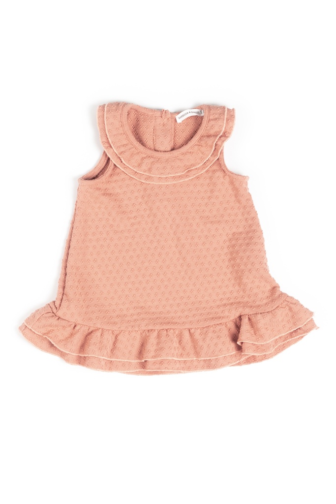 Bamboom | Jurk Girls Mouwloos Coral