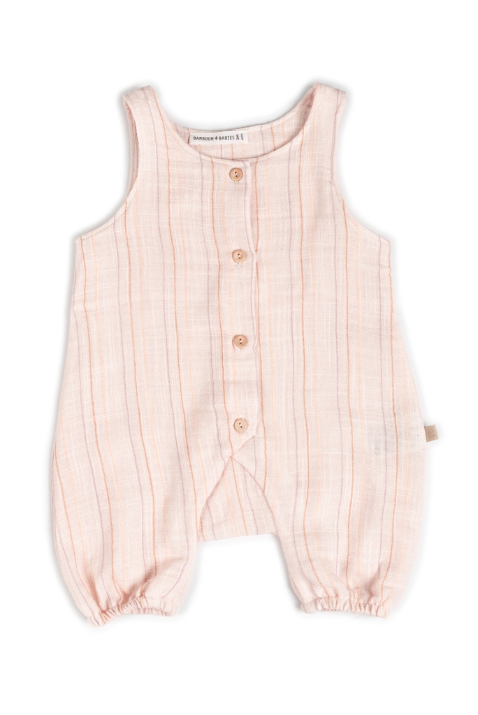 Bamboom | Kruippak Girls Stripe Pink 