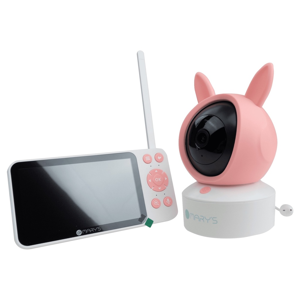 Mary’s | Babyfoon Wifi Baby Monitor 2in1 Camera Pink Rabbit