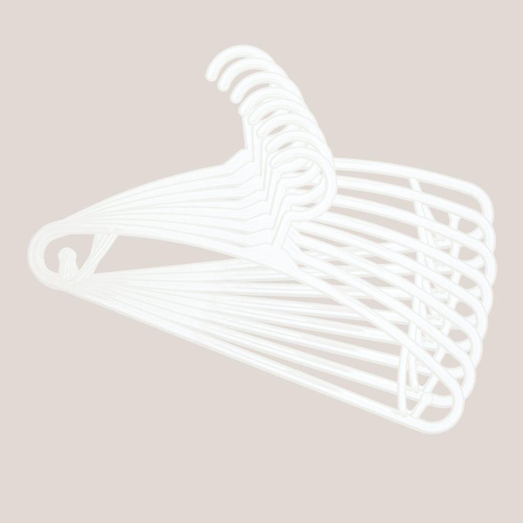 Bo Jungle | Kleerhanger Wit 8-pack