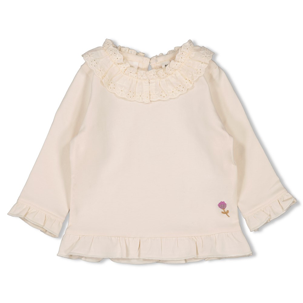 Feetje | T-shirt Girls Flower Ranch Longsleeve Off White