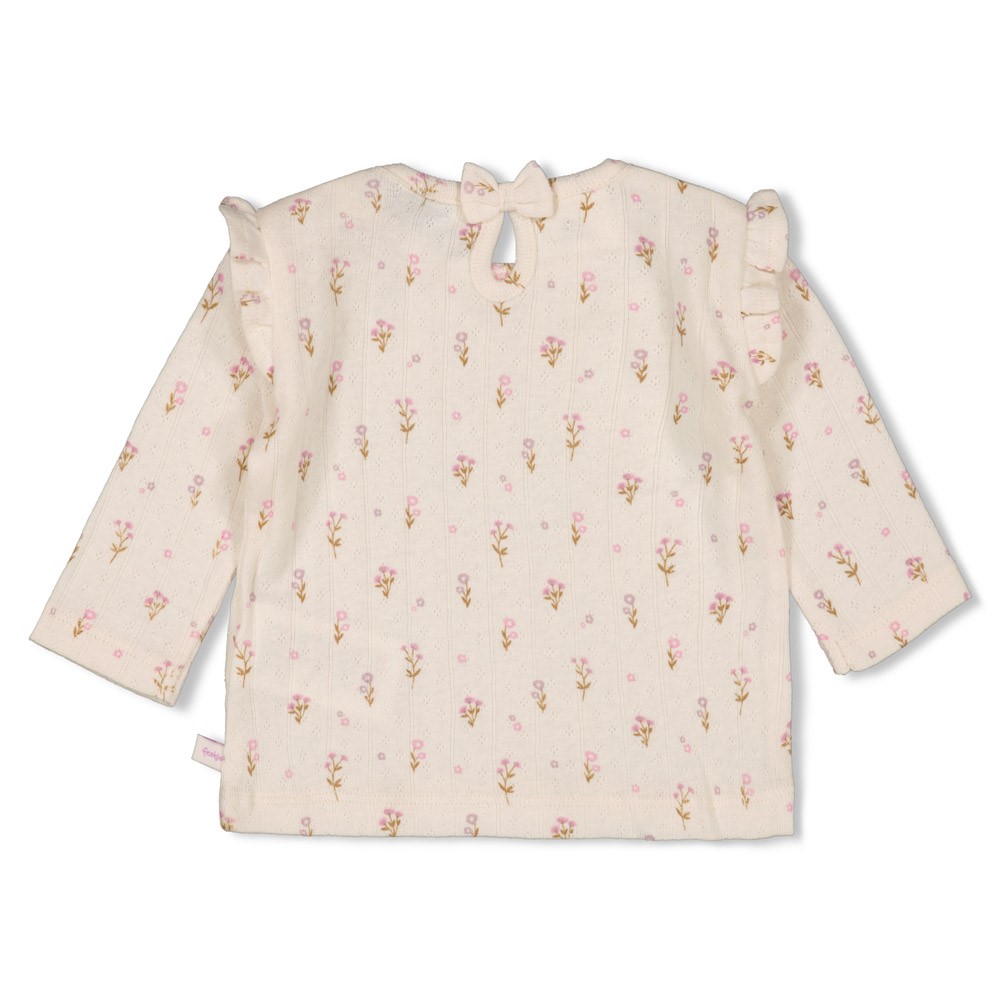 Feetje | T-shirt Girls Flower Ranch Longsleeve Off White