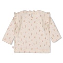 Feetje | T-shirt Girls Flower Ranch Longsleeve Off White