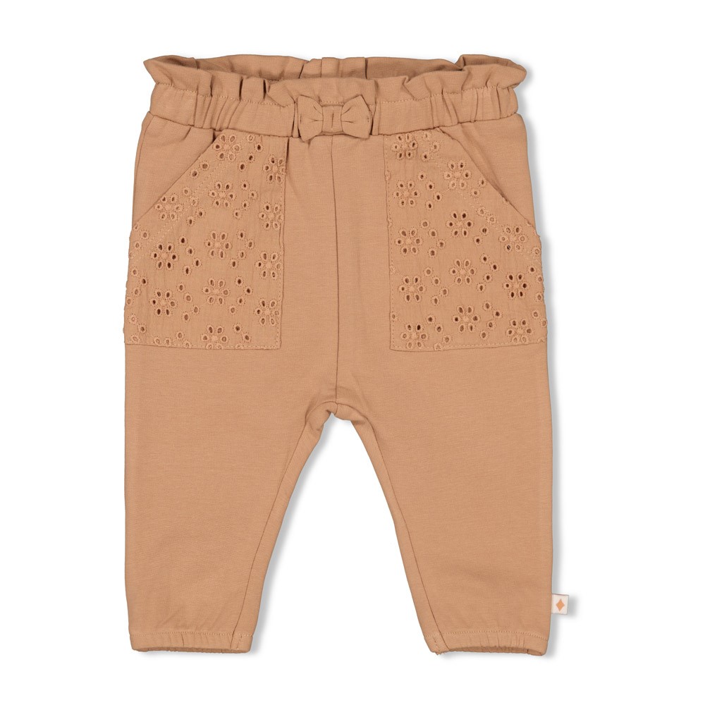 Feetje | Broek Girls Flower Ranch Brown