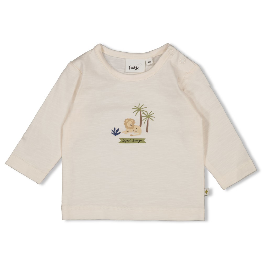 Feetje | T-shirt Boys Safari Savage Longsleeve Off White