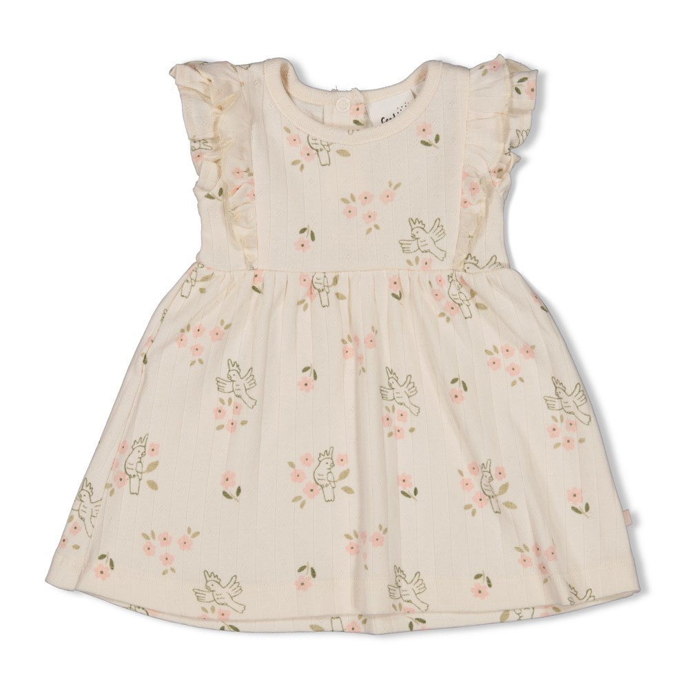 Feetje | Jurk Girls Let Your Dreams Blossom Off White