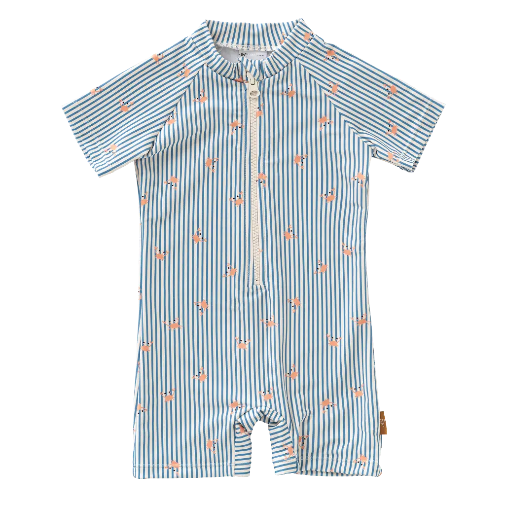Fresk | Zwempak Boys Stripes & Crabs Blue