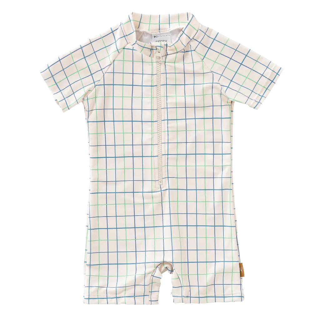 Fresk | Zwempak Boys Classic Check Off White