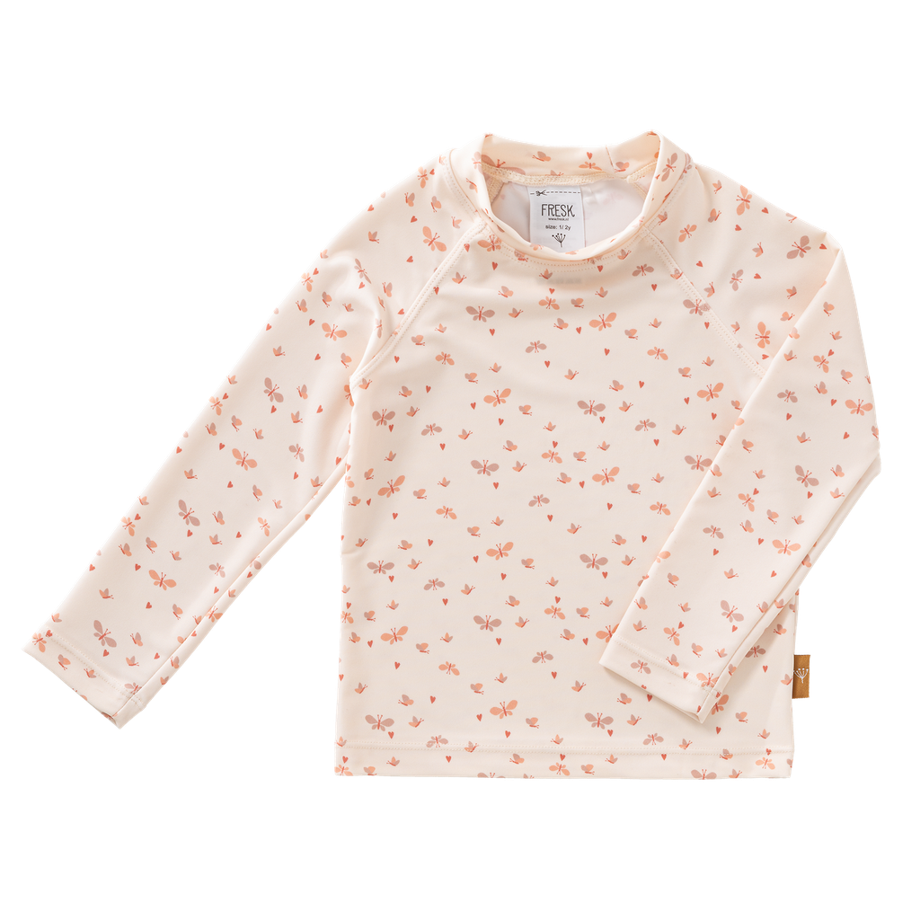 Fresk | Zwemshirt Girls Butterflies Longsleeve Pink