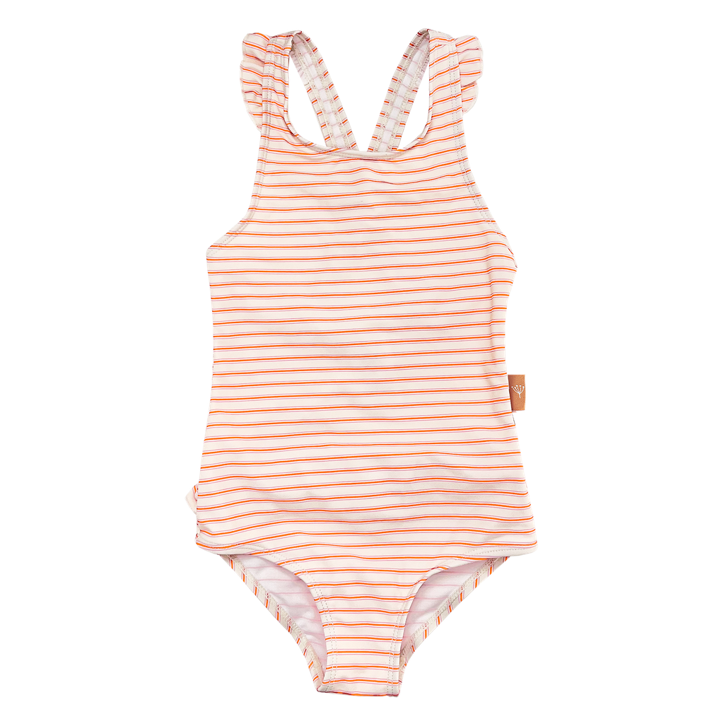Fresk | Badpak Girls Summer Stripes Orange