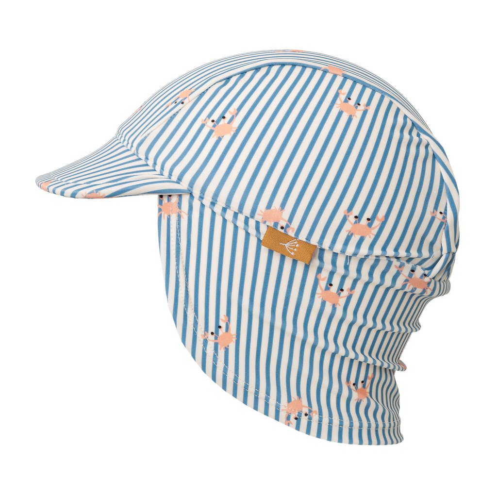 Fresk | Zonnehoed Boys Stripes & Crabs Blue