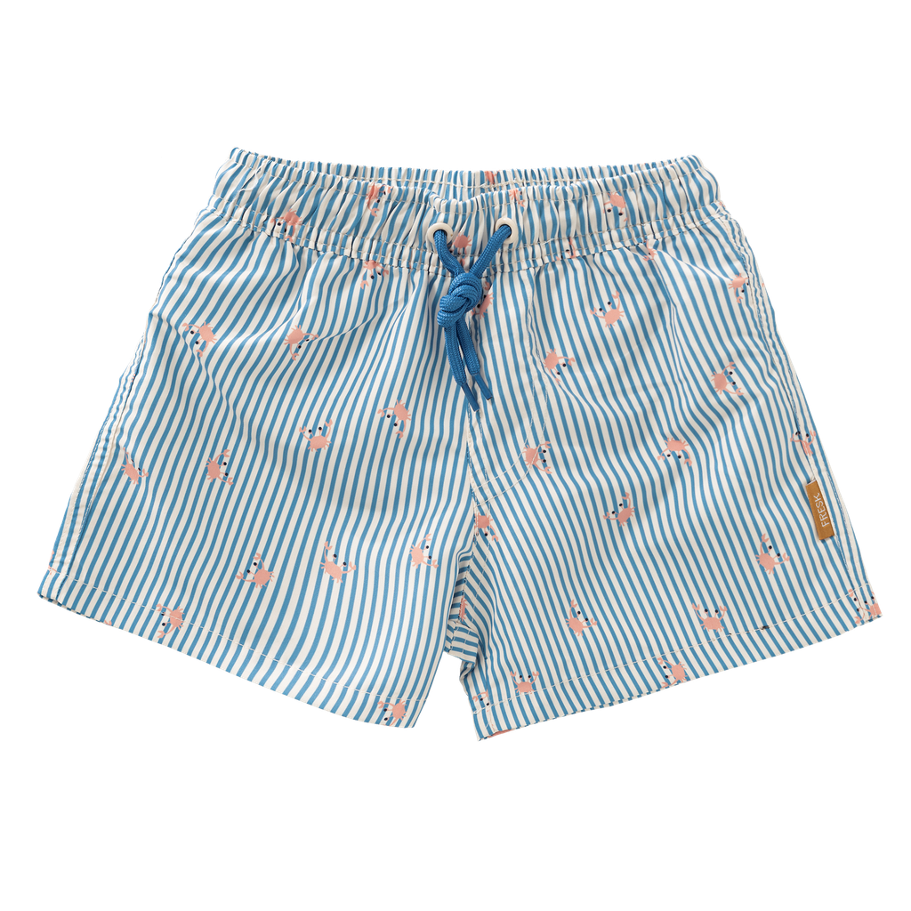 Fresk | Zwemshort Boys Stripes & Crabs Blue