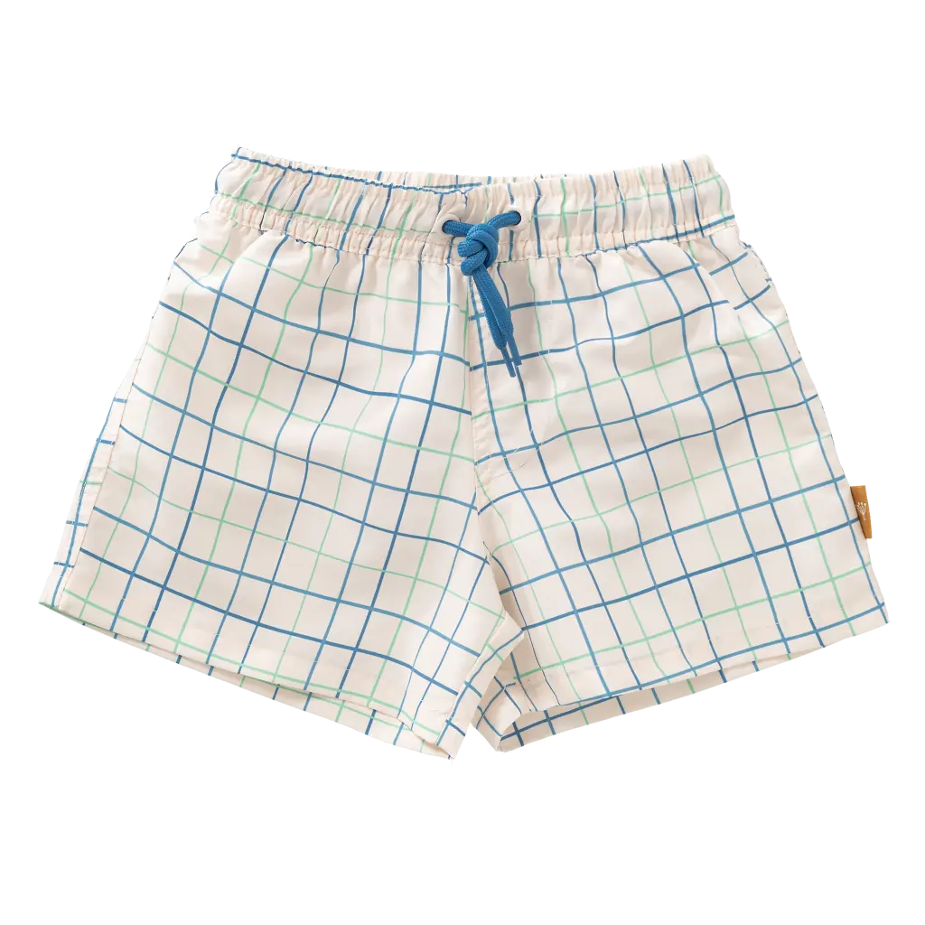 Fresk | Zwemshort Boys Classic Check Off White
