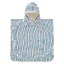 Fresk | Poncho Boys Stripes & Crabs Blue