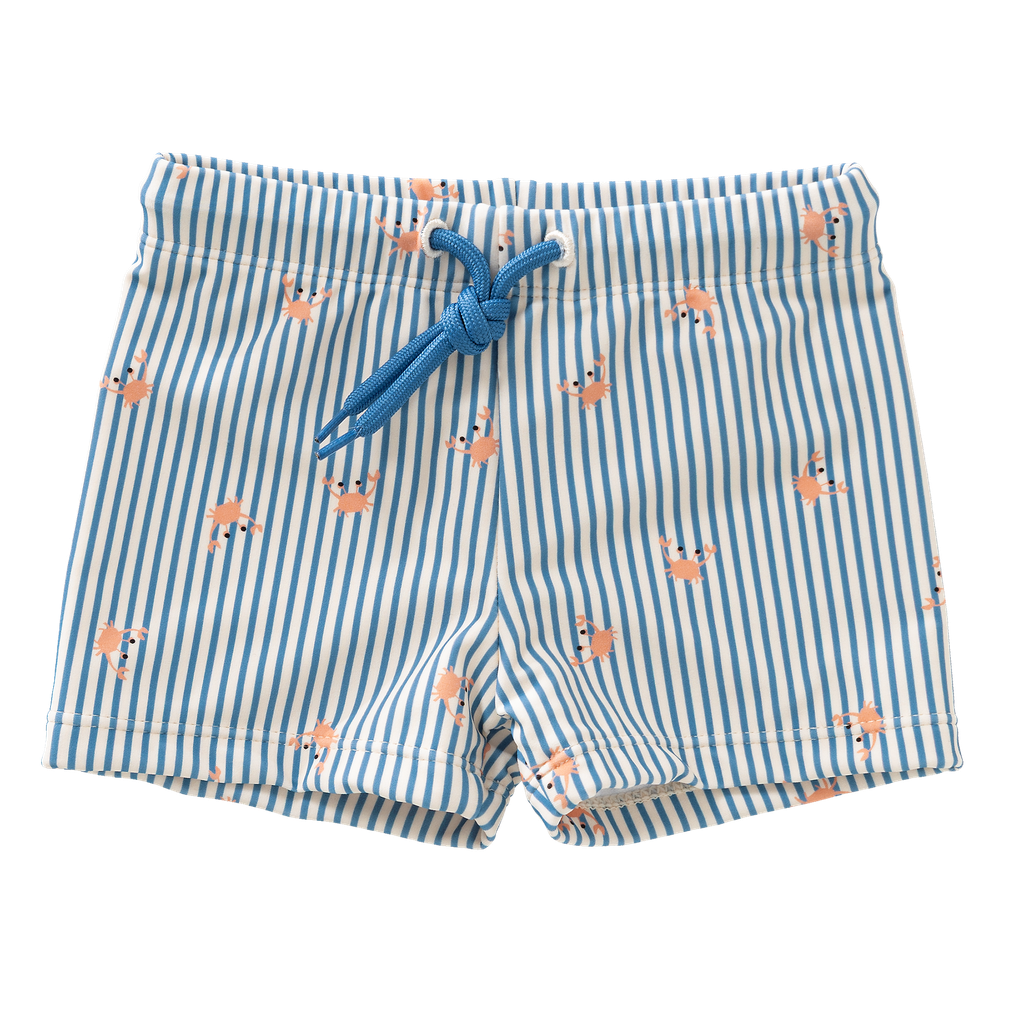 Fresk | Zwemshort Stripes & Crabs Blue