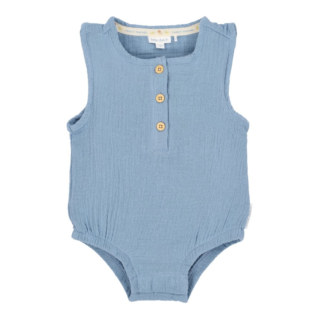 Little Dutch | Kruippak Boys Forest Friends Stone Blue