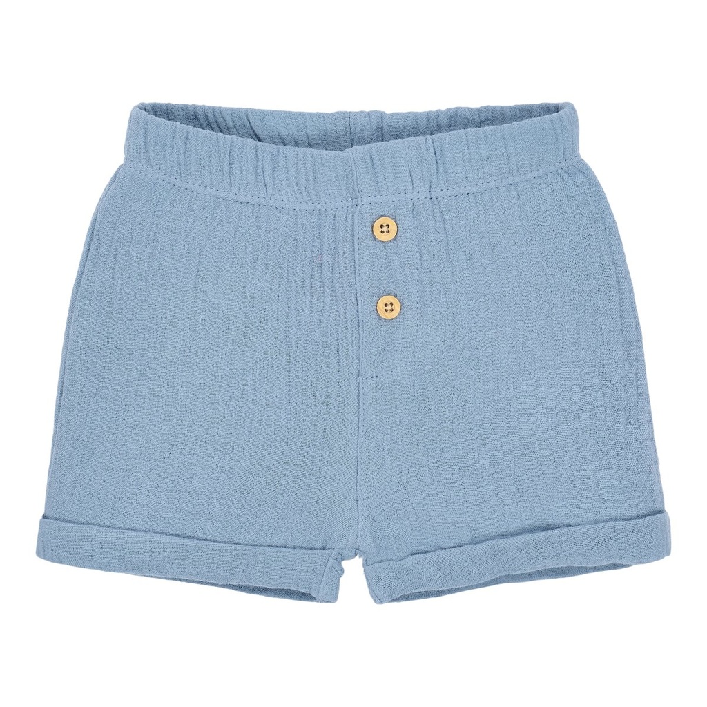Little Dutch | Short Boys Forest Friends Stone Blue