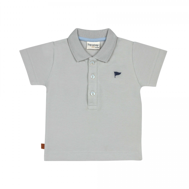 Frogs&Dogs | T-shirt Boys Flag Gray Violet 