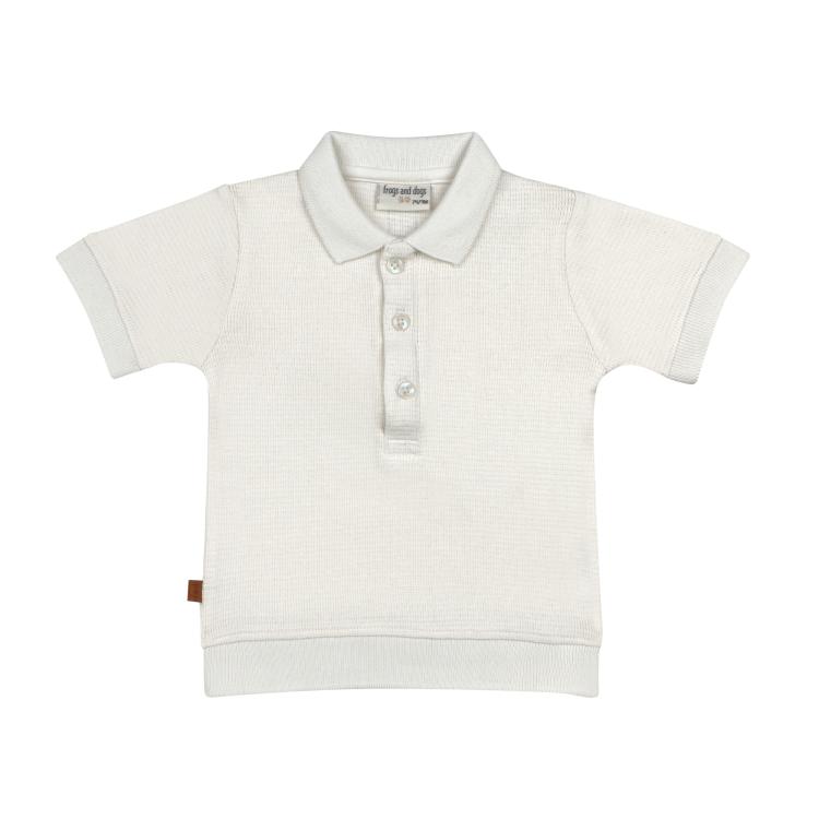 Frogs&Dogs | T-shirt Boys Waffle White Alyssum 