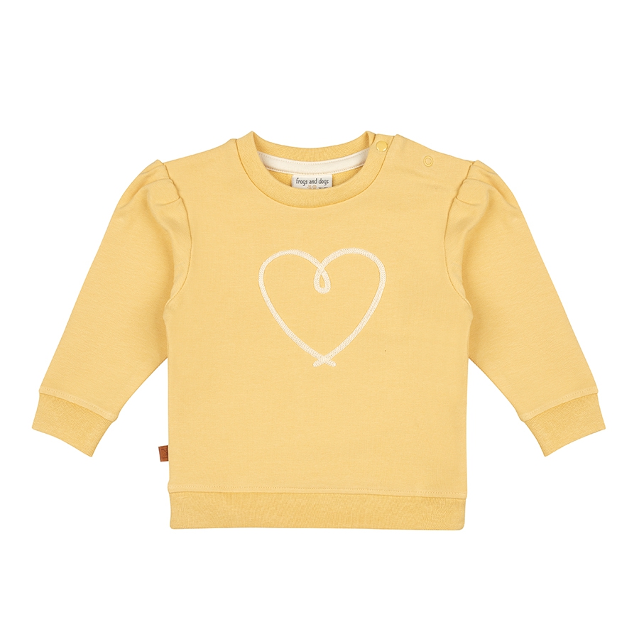Frogs&Dogs | Sweater Girls Heart New Wheat 