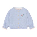 Little Dutch | Blouse Girls Stripes Denim Blue