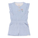 Little Dutch | Kruippak Girls Stripes Denim Blue