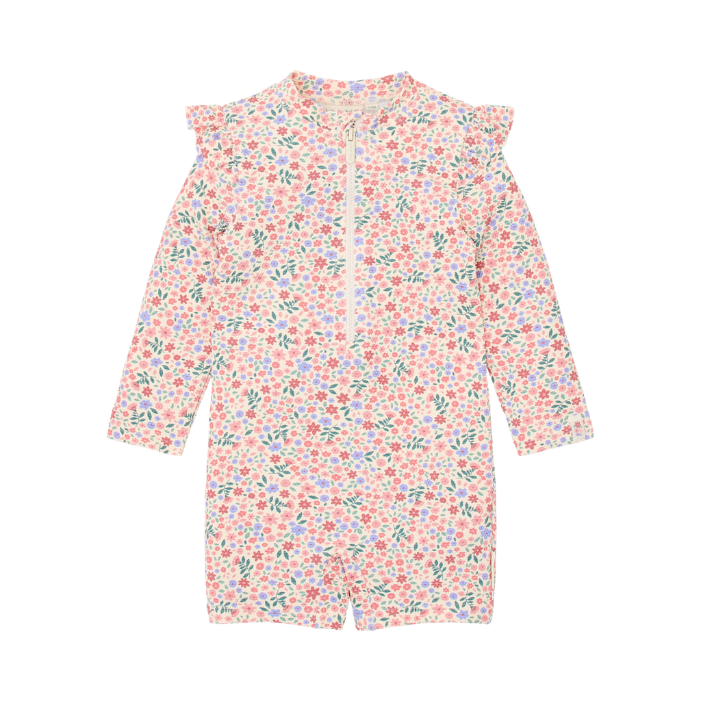Little Dutch | Zwempak Girls Longsleeve Dreamy Flowerfield 