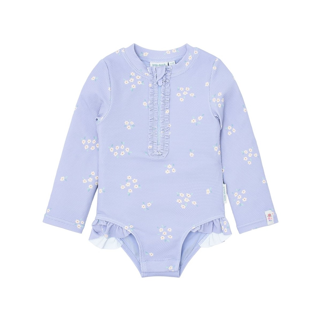 Little Dutch | Badpak Girls Longsleeve Dreamy Lavender