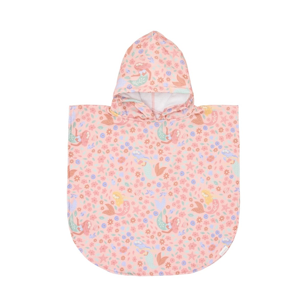 Little Dutch | Poncho Girls Dreamy Mermaid Roze One Size