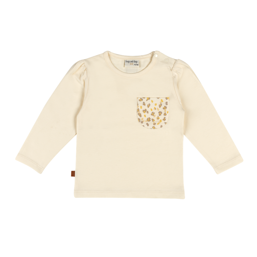 Frogs&Dogs | T-shirt Girls Leo Longsleeve Pearled Ivory 