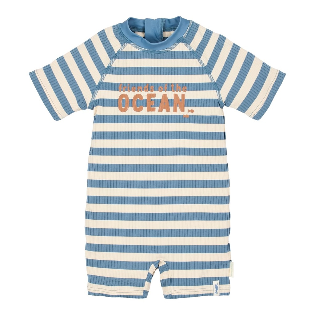 Little Dutch | Zwempak Boys Ocean Blue Stripes