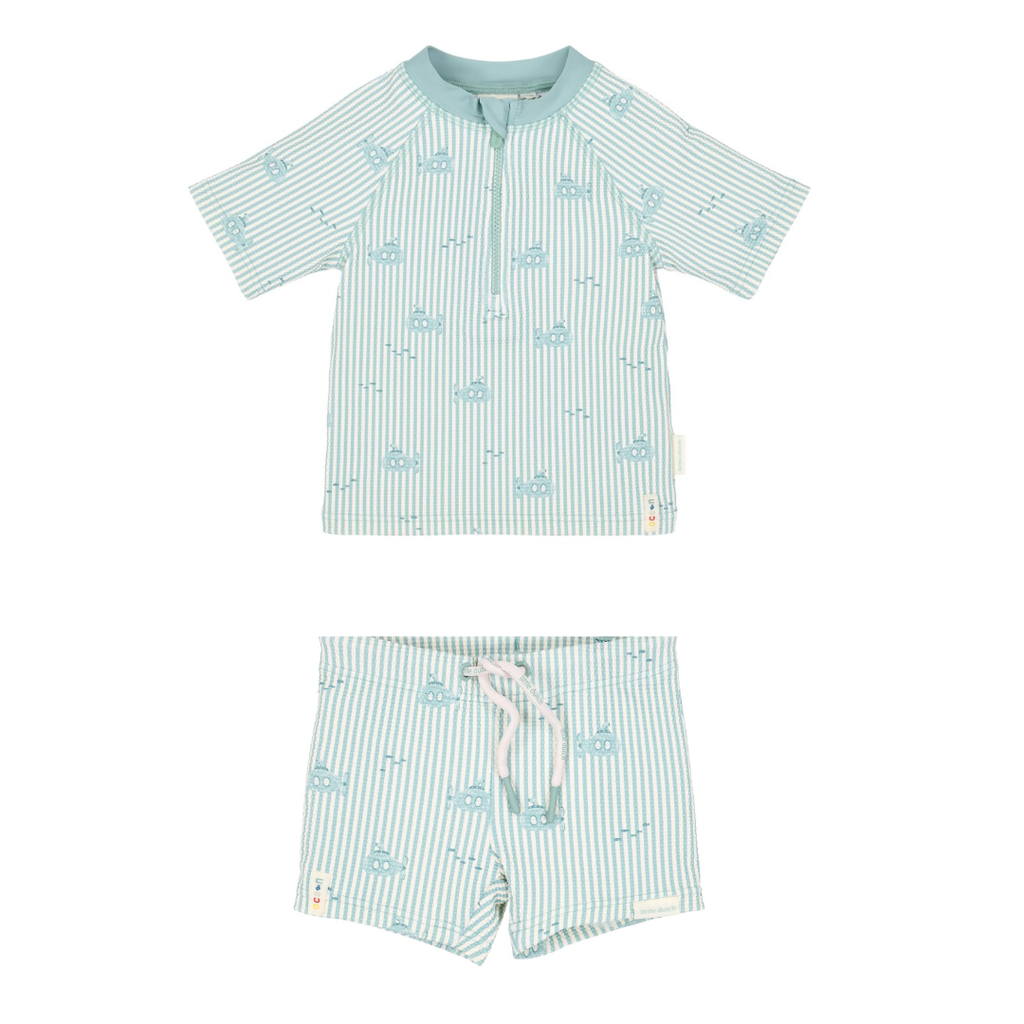 Little Dutch | Outfit Boys Zwemshirt/Zwemshort Ocean Adventure 2-delig