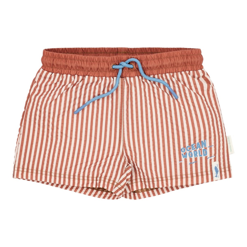 Little Dutch | Zwemshort Boys Ocean Brown Stripes