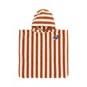Little Dutch | Poncho Boys Ocean World Brown Stripe Bruin One Size