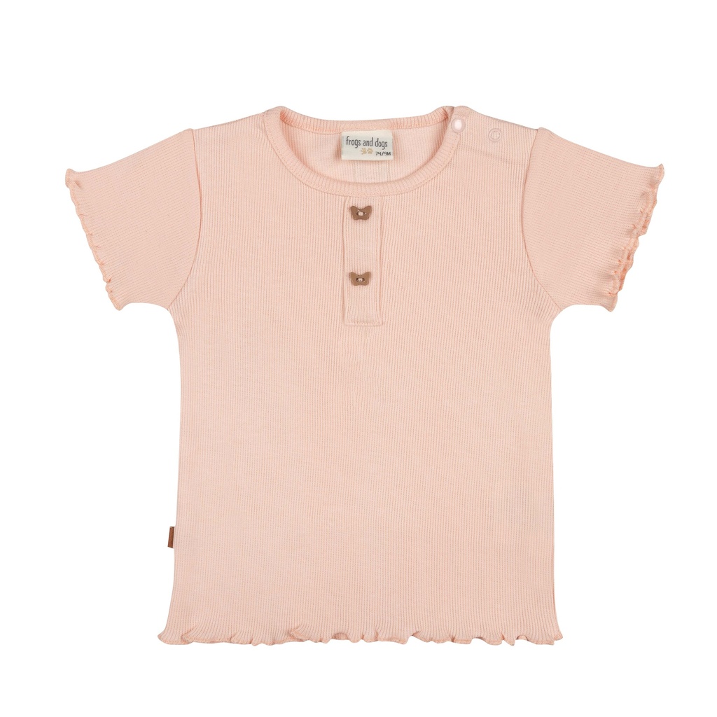 Frogs&Dogs | T-shirt Girls Rib Rose Chintz 