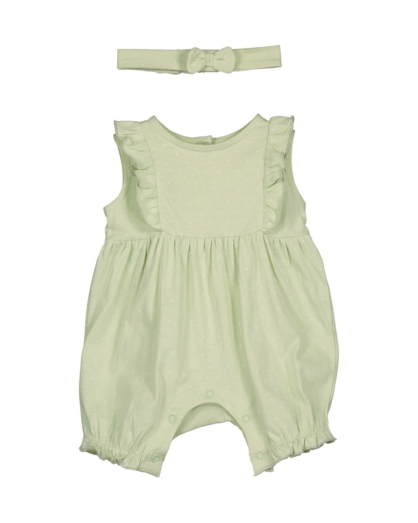 Blue Seven | Kruippak Girls met Haarband Light Green
