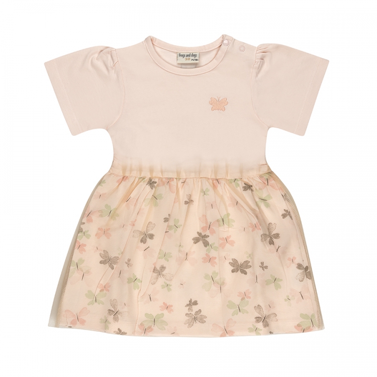 Frogs&Dogs | Jurk Girls Butterflies Rose Water 