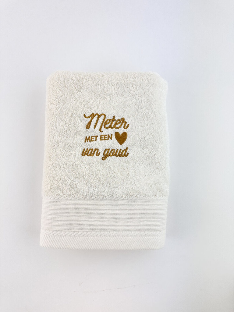 Minimou | Handdoek "Meter met een hart van goud"