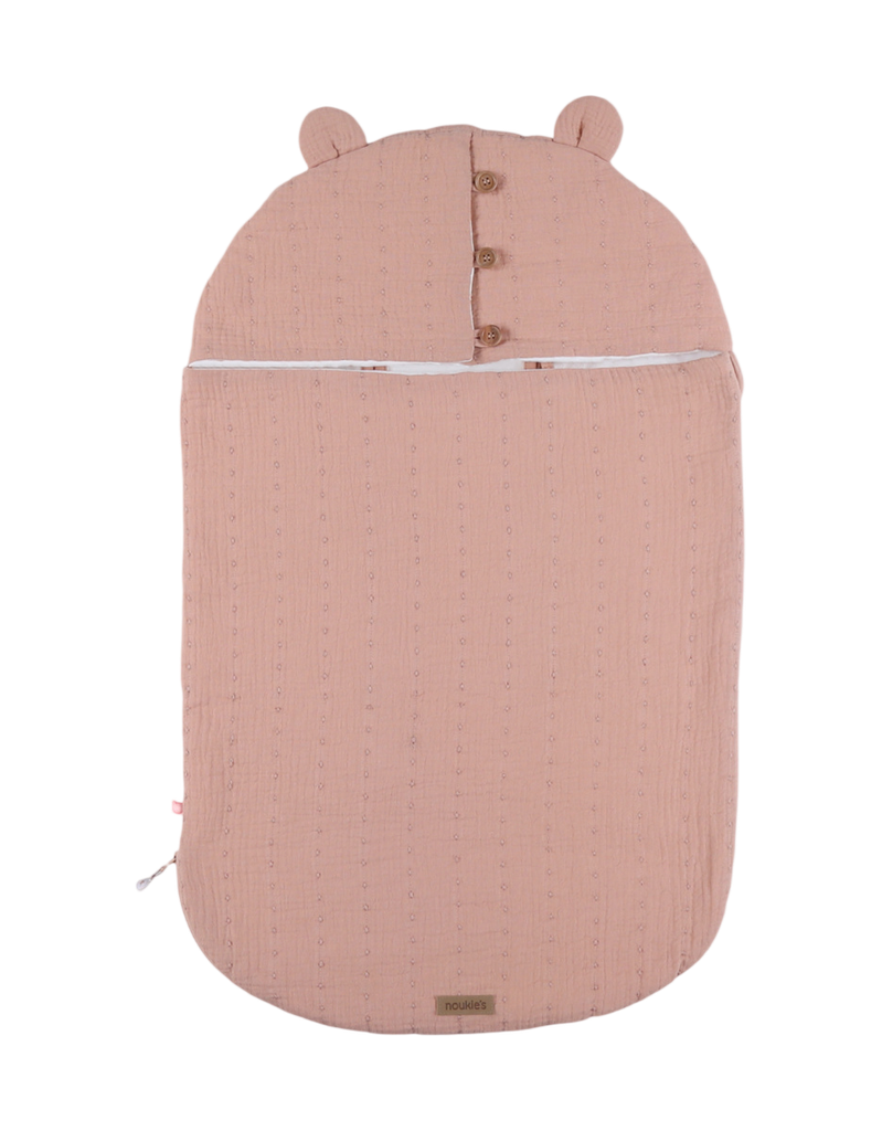 Noukies | Voetenzak Vintage Flowers Mousseline Bio