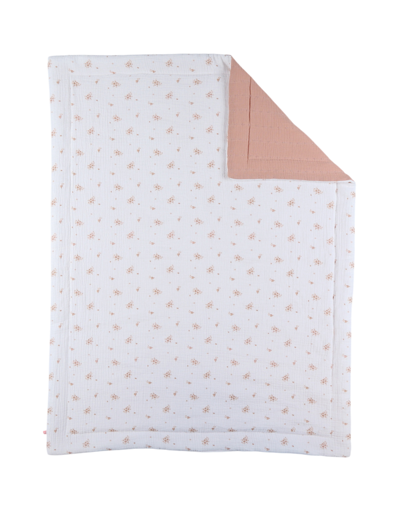 Noukies | Deken Vintage Flowers Mousseline Bio 75x100cm