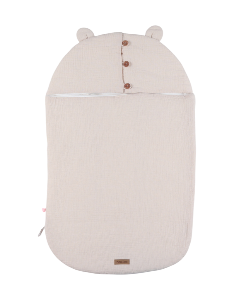 Noukies | Voetenzak Mousseline Bio Beige