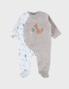Noukies | Pyjama Foxie Velours Brown