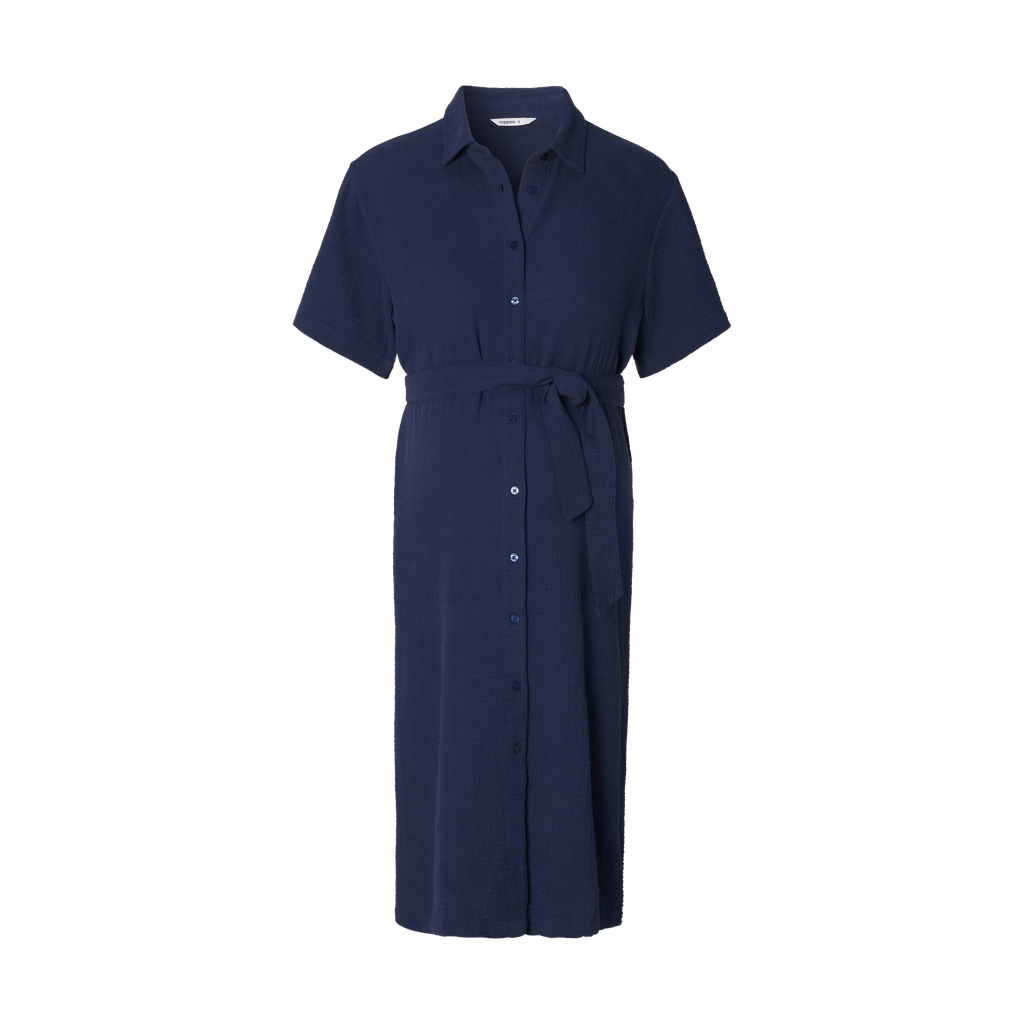 Noppies Maternity | Jurk Nursing Midi Naval Academy