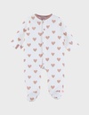 Noukies | Pyjama Hart Jersey Wit